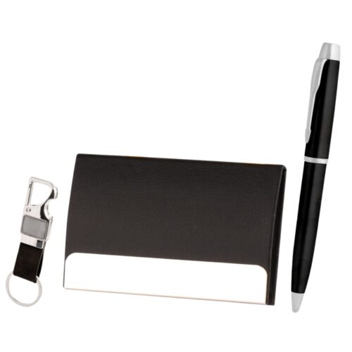 small set of pen ,card holder & keychain
