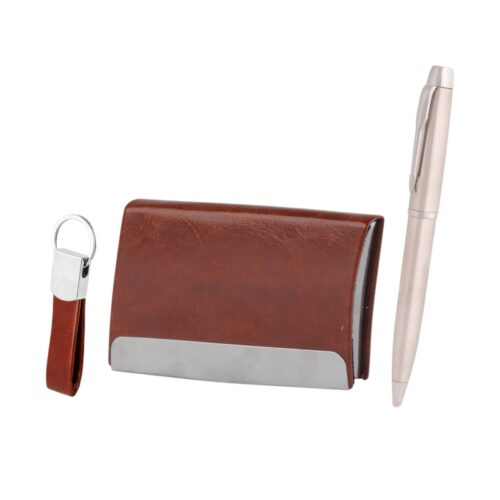small set of pen ,card holder & keychain