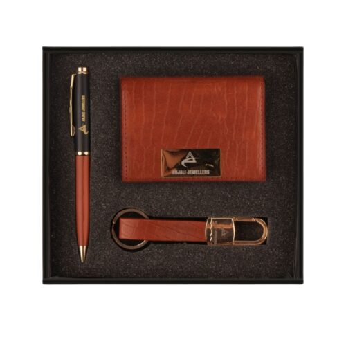 small set of pen ,card holder & keychain