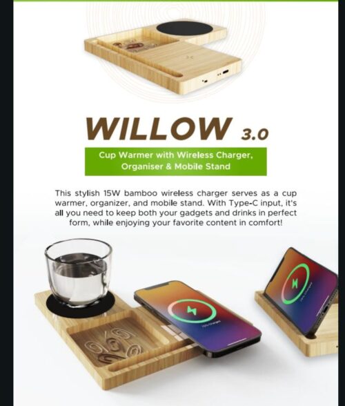 Cup Warmer with Wireless Charger,mobile stand