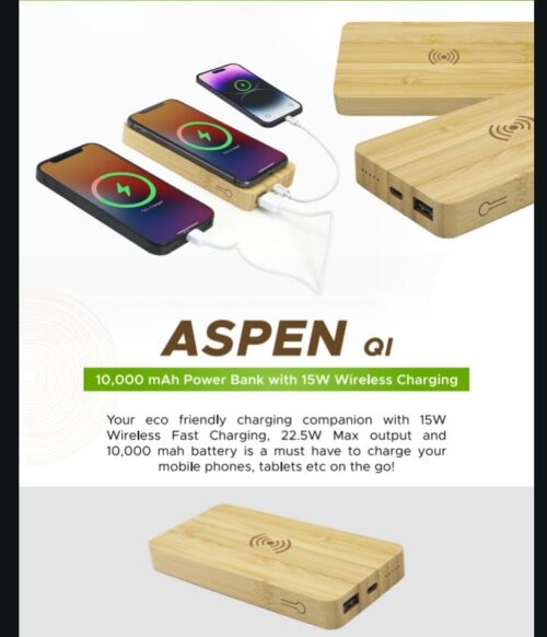 10000 mAh Power Bank with 15W Wireless Charging