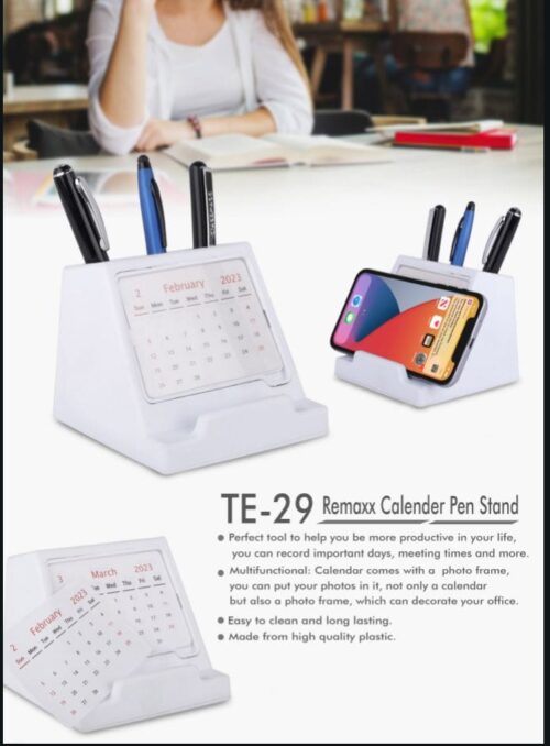 Calender and pen stand