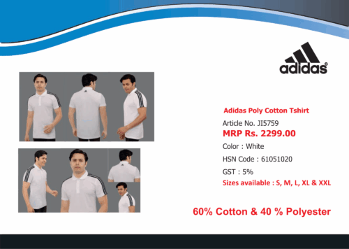 Adidas Poly Cotton Tshirt