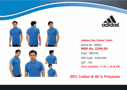 Adidas Poly Cotton Tshirt