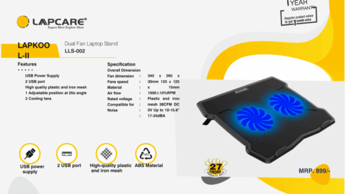 Dual Fan Laptop Stand