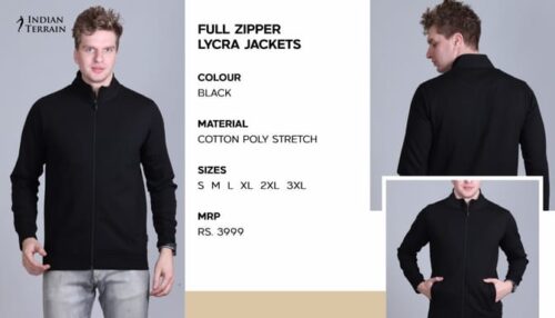 Indian Terrain Full Zipper Lycra Jacket