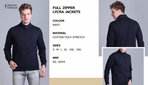 Indian Terrain Full Zipper Lycra Jacket