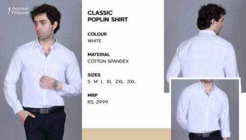 Indian Terrain Classic Poplin Shirt