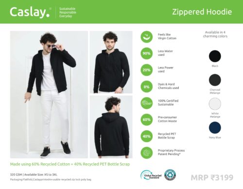 Caslay Zippered Hoodie