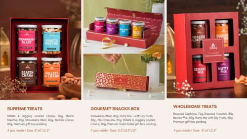 Three distinct gift box
