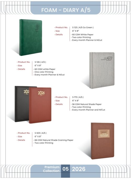 Foam Diary A5