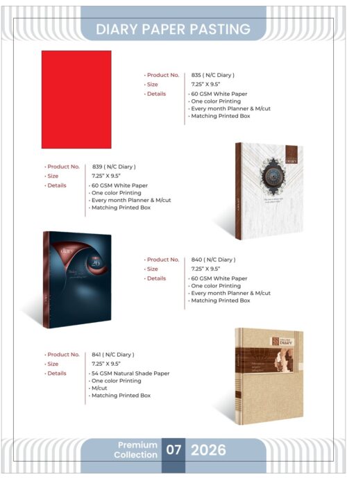Diary Paper Pasting